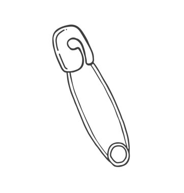 Elle çizilmiş çengelli iğne