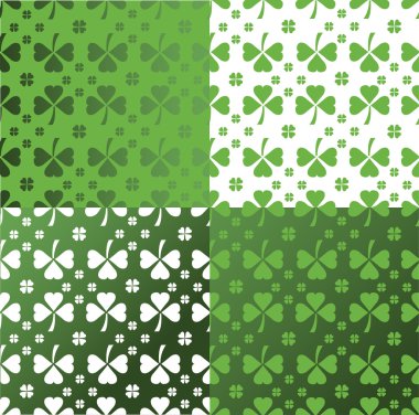 Shamrock pattern background