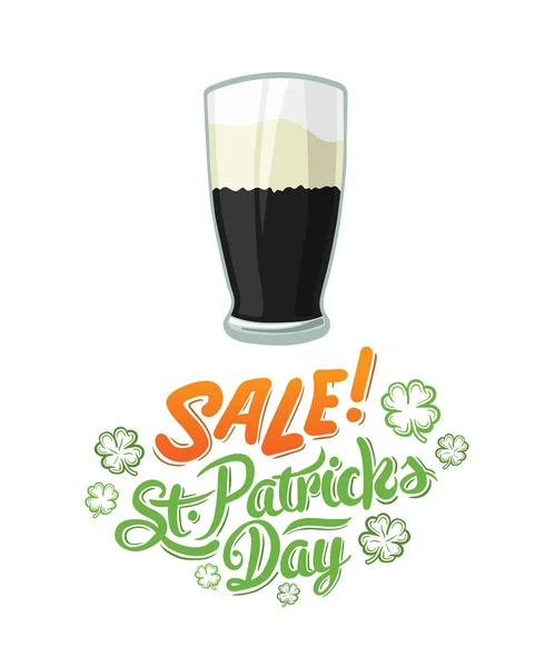 St. Patrick day sale advertisement — Stock Vector