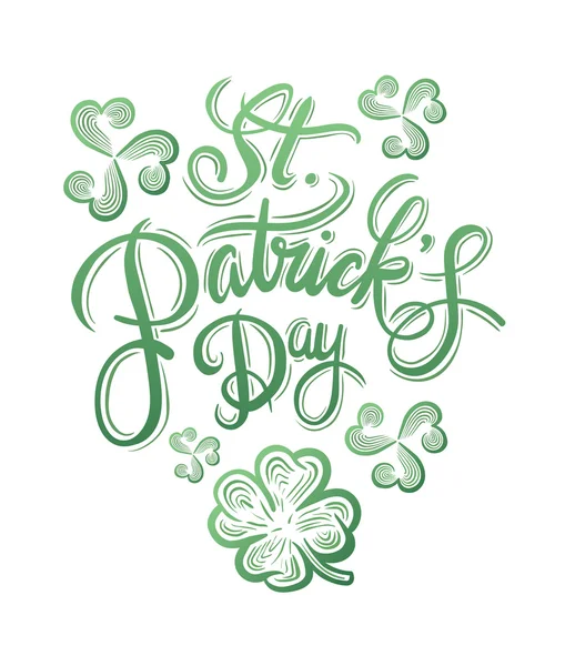 St. Patrick dag groet — Stockvector