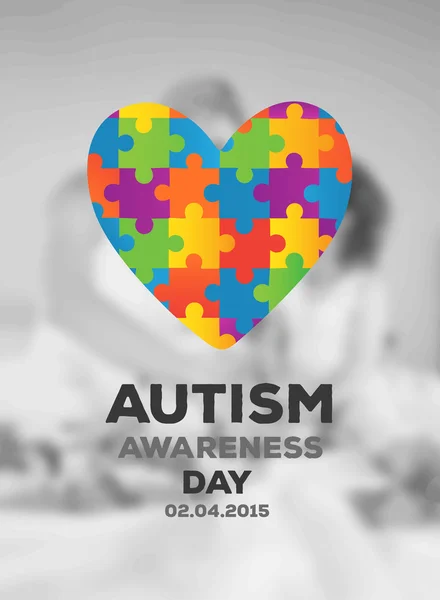 Autism awareness design — Stock vektor