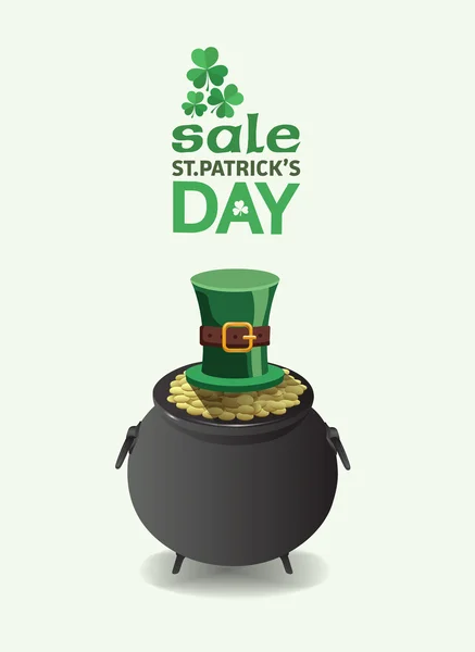 St. Patrick publicité de vente de jour — Image vectorielle