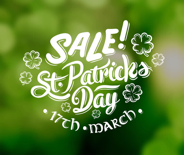 St. Patrick day sale advertisement