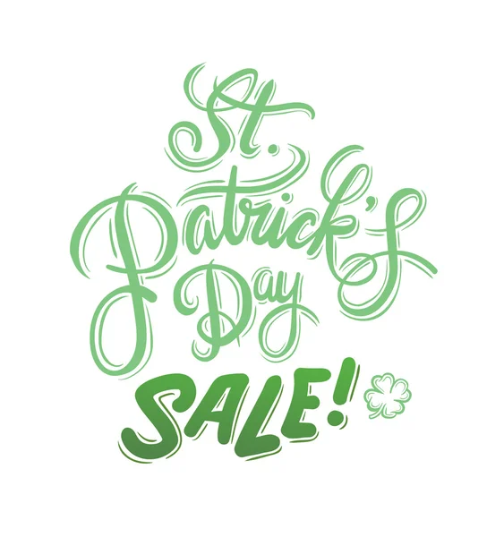 St. Patrick day sale advertisement — Stock Vector