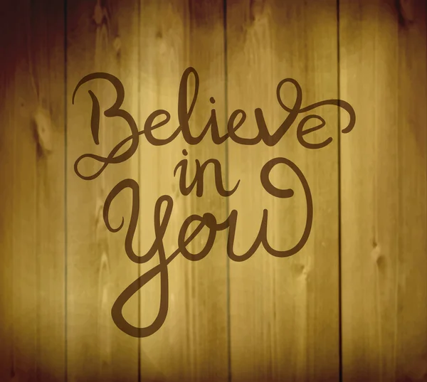 Believe in you inspiration message — Stock Vector