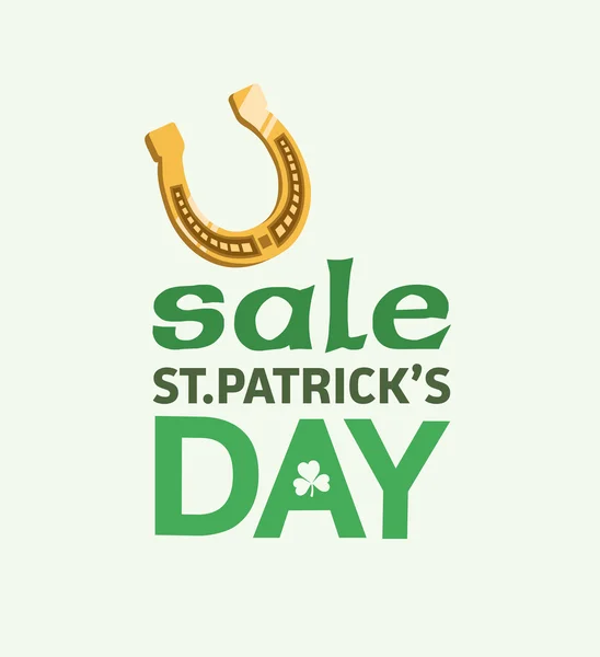 St. Patrick den prodej Inzerce — Stockový vektor