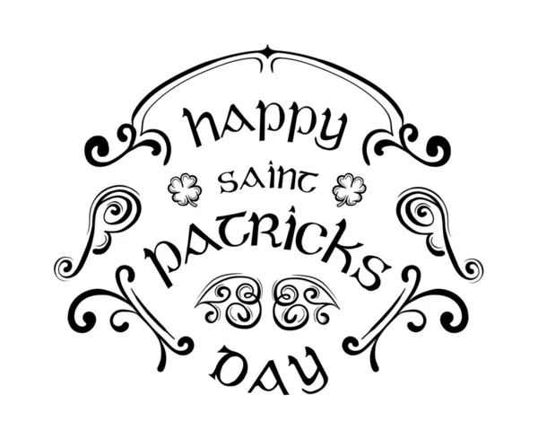 Saint Patrick salutation de jour — Image vectorielle