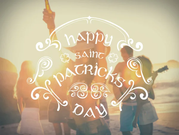 St. Patrick dag hälsning — Stock vektor