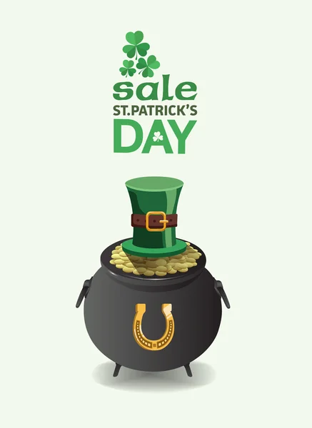 Anunț de vânzare St. Patrick — Vector de stoc