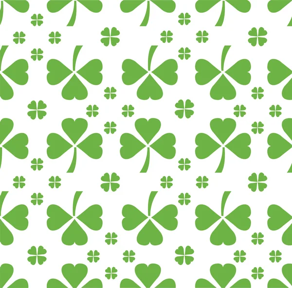 Shamrock fundo padrão — Vetor de Stock