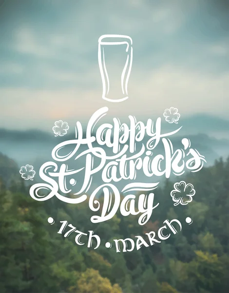 St. Patrick 하루 인사말 — 스톡 벡터