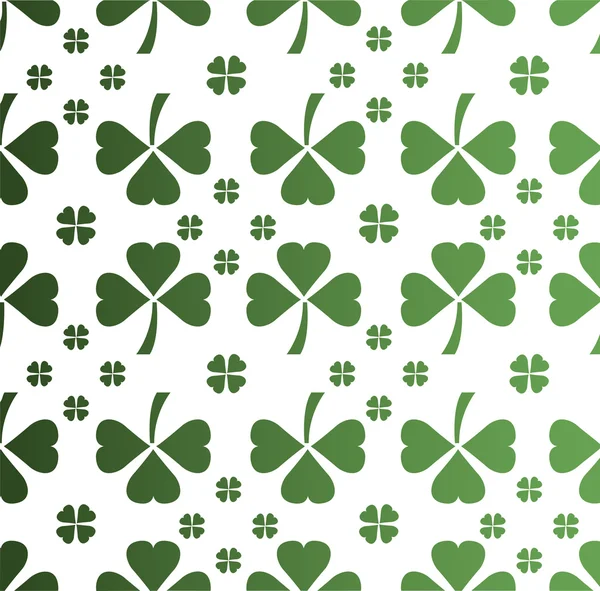 Shamrock fundo padrão — Vetor de Stock