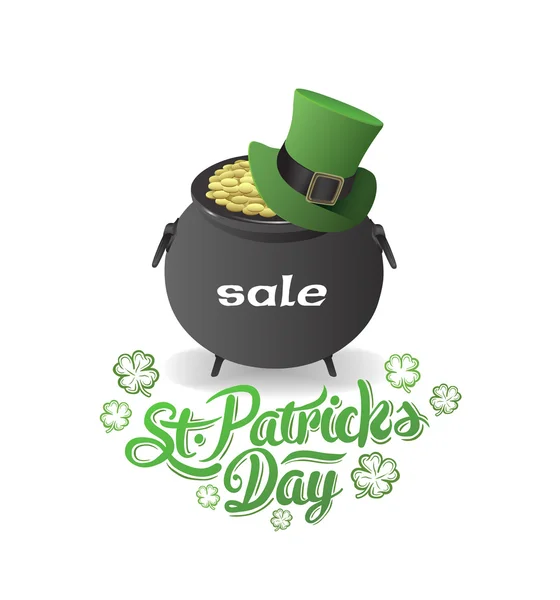 St. Patrick dag verkoop advertentie — Stockvector