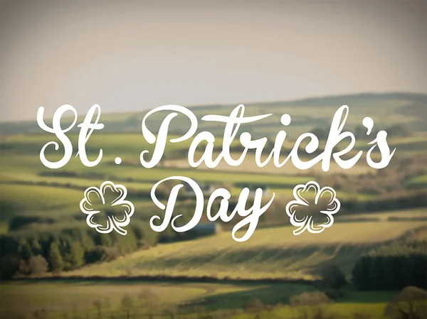 St. Patrick Day Gruß — Stockvektor