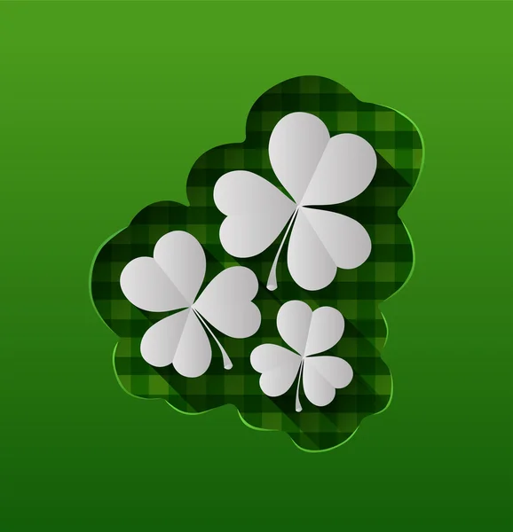 St. Patrick ημέρα με τριφύλλια — Διανυσματικό Αρχείο