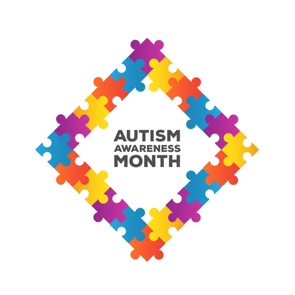 Autism awareness design — Stock Vector