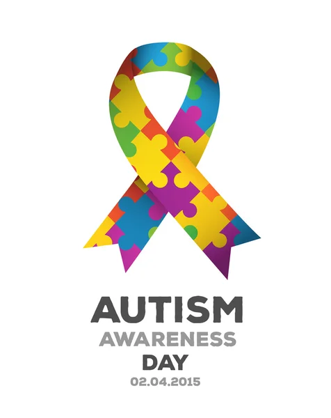 Conștientizarea autismului — Vector de stoc