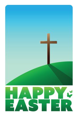 Happy Easter greeting card background. clipart