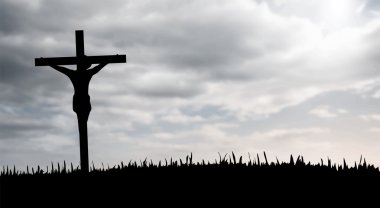 Dijital olarak oluşturulan İsa Çarmıhta