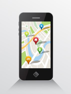 Smartphone harita uygulaması