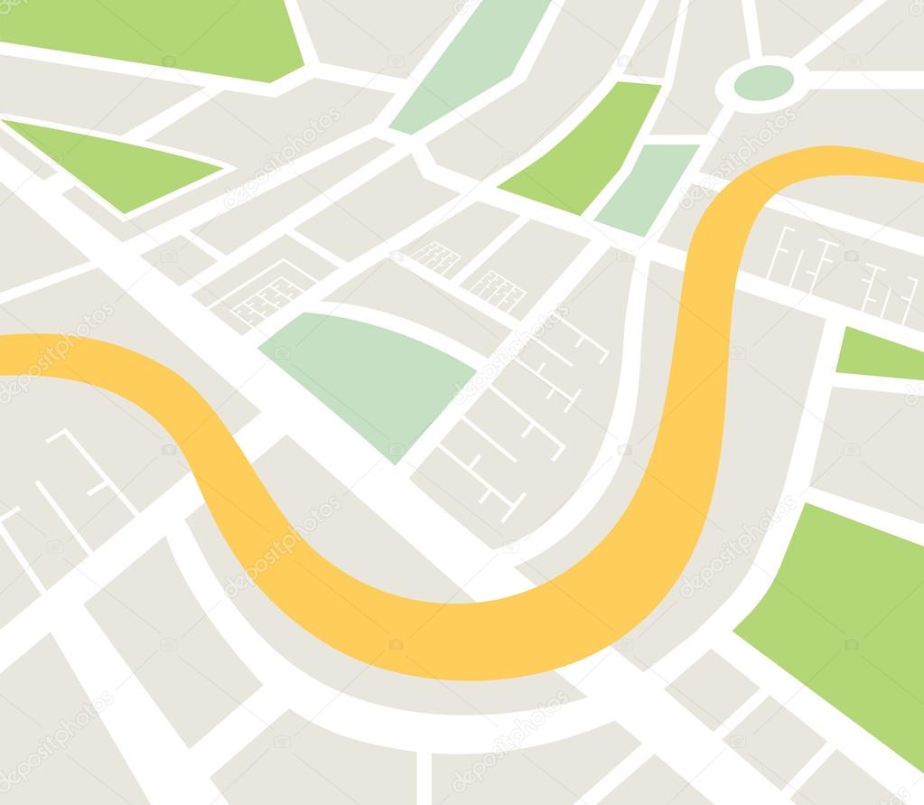 Map of urban infrastructure