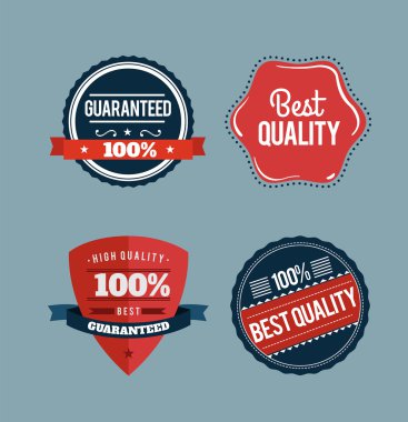 Retro tarz perakende rozetleri