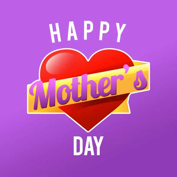 Cartaz do Dia das Mães Feliz —  Vetores de Stock