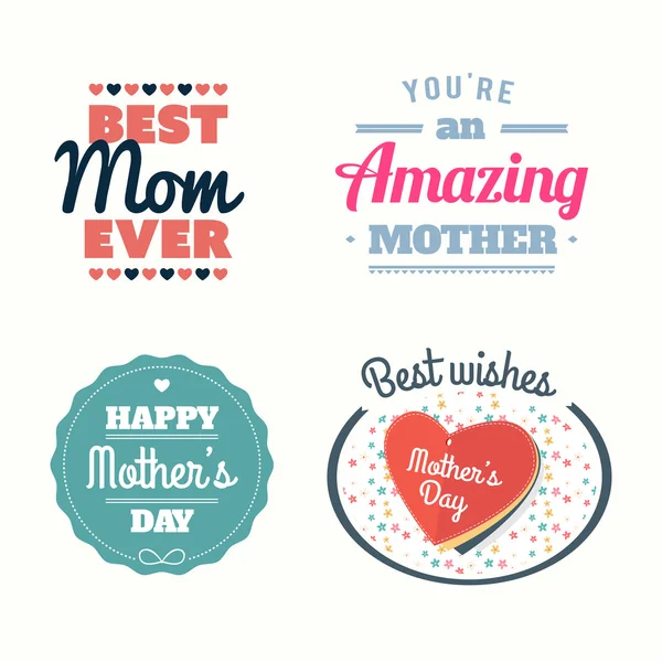 Cartel del Día de las Madres felices — Archivo Imágenes Vectoriales