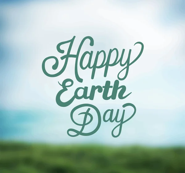 Earth day sign — Stock Vector