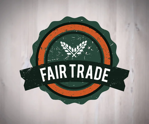 公平贸易的标志 — 图库矢量图片