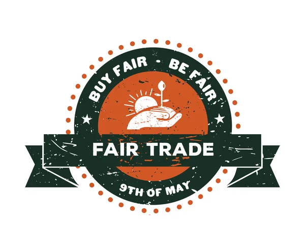 Fair Trade day — Stock Vector