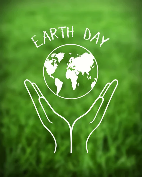 Earth day sign — Stock Illustration Earth day sign Royalty Free Stock Illustrations