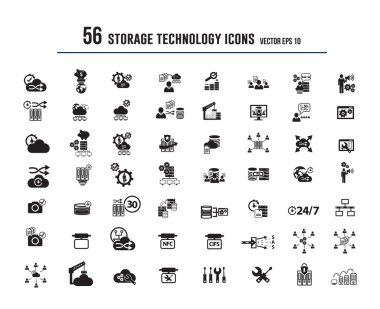 depolama teknoloji simgeleri