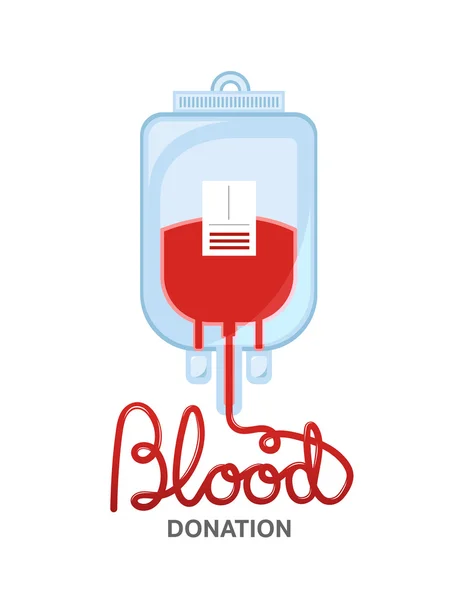 Conceito de doação de sangue —  Vetores de Stock