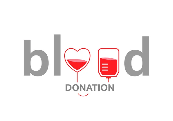 Konsep donasi darah - Stok Vektor
