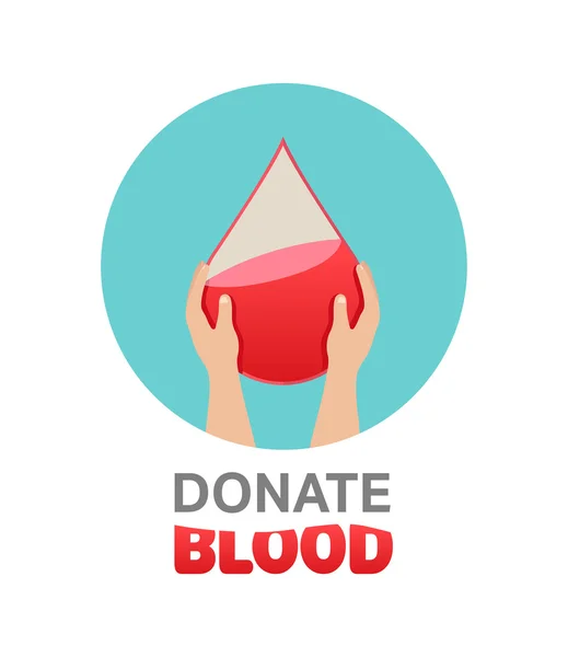 Conceito de doação de sangue —  Vetores de Stock