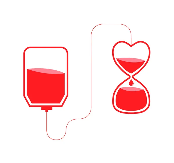 Blood donation concept — Stock Vector