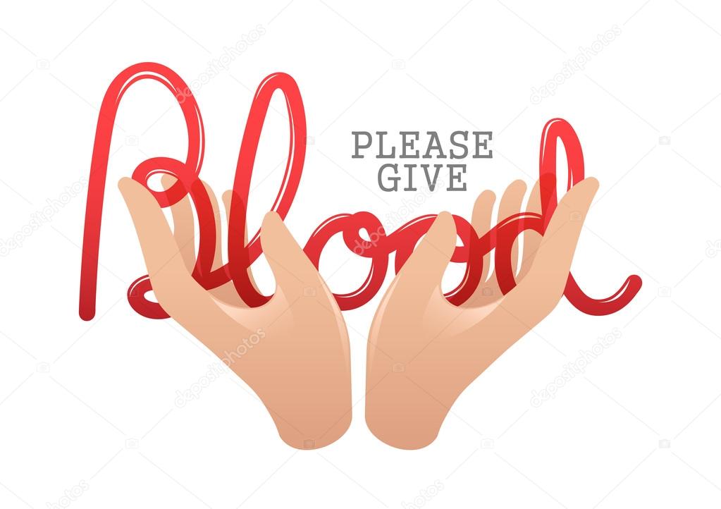 Please give blood concept
