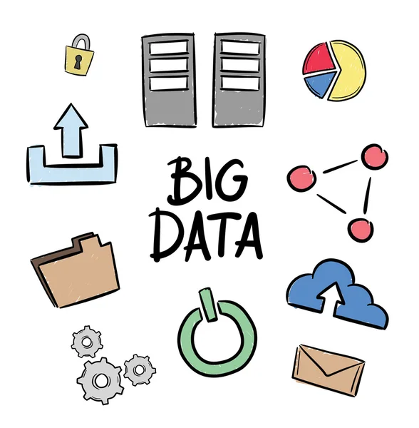 Έννοια μεγάλων δεδομένων — Διανυσματικό Αρχείο