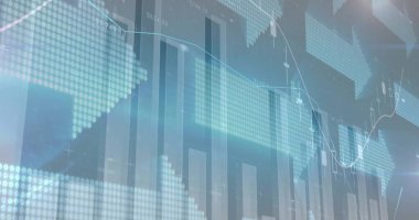 Veri görselleştirmesi çubuk grafikleri, noktalı dünya haritası ve çizgi grafiği ile gösteriliyor. Dijital, analitik, modern, teknoloji, iş, görselleştirme, veri