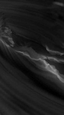 Koyu arkaplanda parıldayan gri dalganın animasyonu. Bağlantı, veri, işleme, enerji, ağ, arkaplan ve iletişim, dijital olarak oluşturulmuş video.