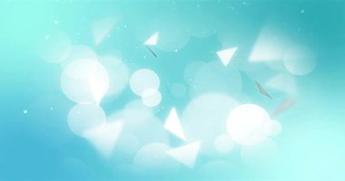 Açılan parlayan kıvılcımlar, kıvılcım saçan ışıklar, dönen üçgenler ve benekler solmadan önce dönerler. Soyut, dijital sanat, hareket grafikleri, fütüristik, canlı, daldırıcı, dinamik