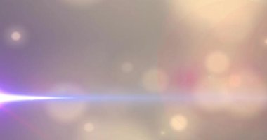 Gri küreler üzerinde sürüklenen Bokeh küreleri denge için sağ ve parlak çizgiler halinde ortaya çıkıyor. Soyut, aydınlık, ışıltı, minimalizm, dijital sanat, ortam, fütüristik