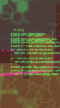 Dijital şehir manzarası üzerinden veri işleme animasyonu. Sosyal medya ve dijital arayüz konsepti dijital olarak oluşturulmuş video.
