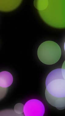 Siyah arka planda yanıp sönen noel ışıklarının animasyonu. Noel, şenlik, kutlama ve gelenek konsepti dijital olarak oluşturuldu.