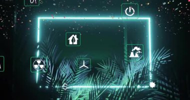 Sahne açılışı neon çerçeve ile kendini çiziyor sonra da düşen konfetiler arasında enerji ikonlarını döndürüyor. Sürdürülebilirlik, yenilik, gelecekçilik, eko, teknoloji, çevre, dijital