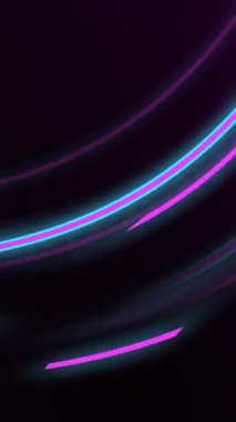 Hızlı hareket eden veri transferinin parıldayan ışık izlerinin animasyonu. Dijital olarak oluşturulmuş küresel veri işleme, hesaplama ve dijital arayüz kavramı.