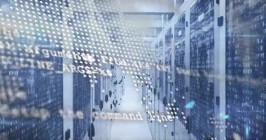 koridor görünümü başlatılıyor nokta-matris haritası soluyor kod çizgileri turuncu kıvılcımları kaydırarak ağları birbirine bağlıyor. Teknoloji, siber güvenlik, dijital altyapı, yenilik, veri analizi, ağ, modern