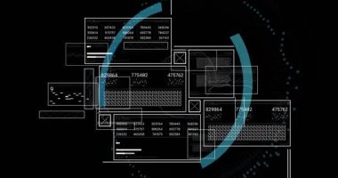 Boş ana hatlar HUD şifreleme arayüzünü başlatarak veri akışını sağlama alıyor. Teknoloji, siber güvenlik, veri koruması, dijital arayüz, fütürist, şifreleme, ağ güvenliği