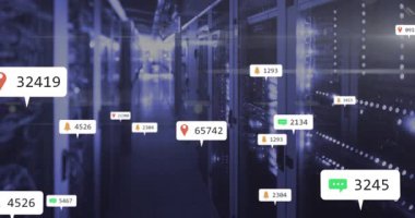 Parça simgesi etiketi raflardan önce görünür, etiketler çoğalır ve koridordaki uyarılar kaybolur. Teknoloji, siber güvenlik, veri yönetimi, ağ, dijital, altyapı, fütürist